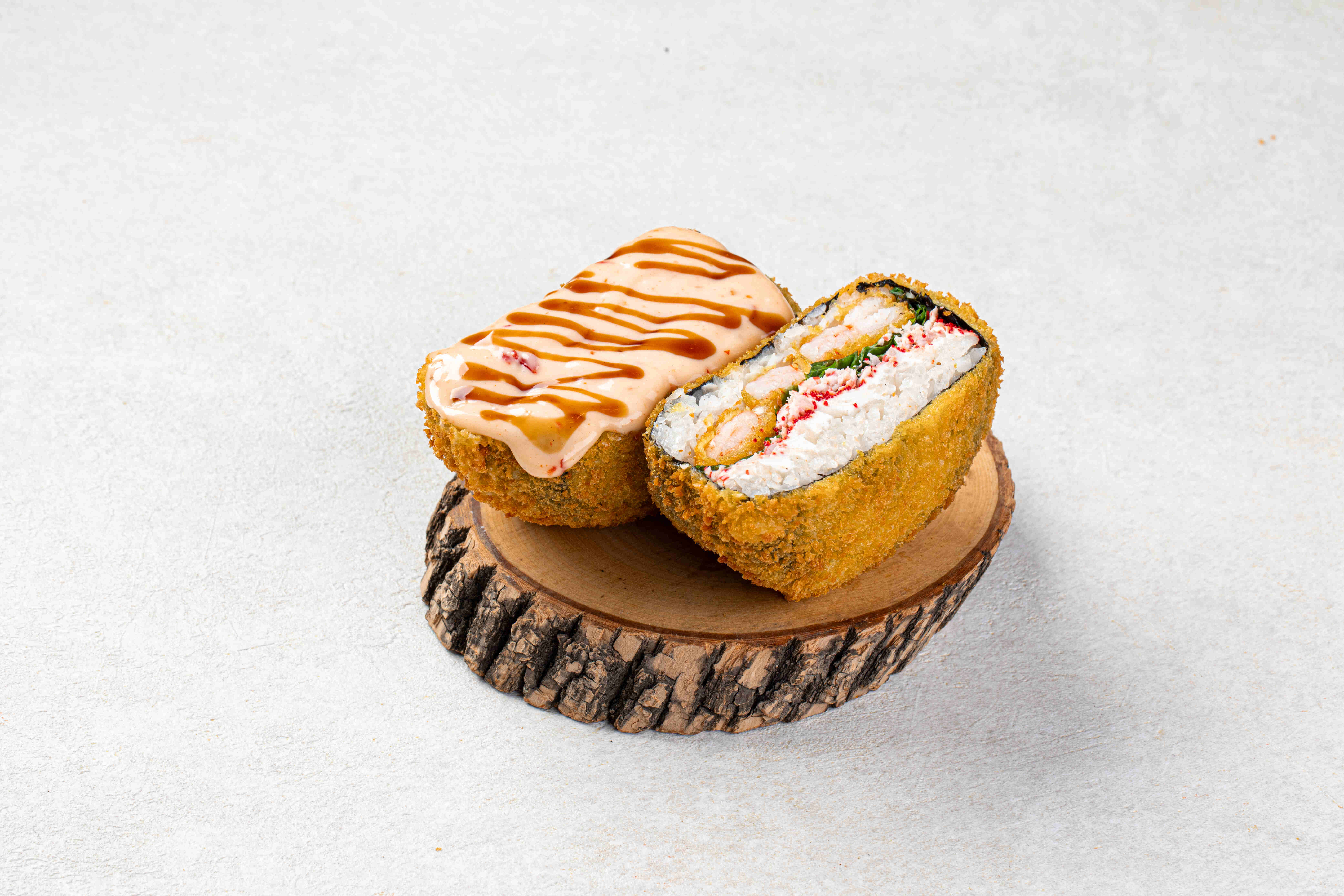 СУШИ-БУРГЕР С КРЕВЕТКАМИ